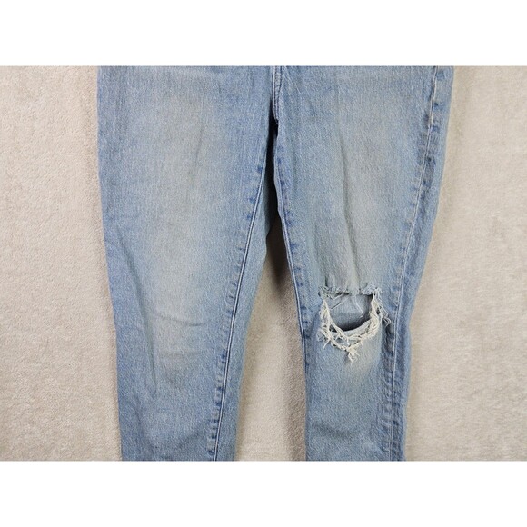 Madewell Women's Curvy Perfect Vintage Light Wash Raw Hem Size 26 - Picture 4 of 6